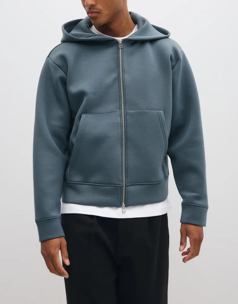 Woodbird Fuji Scuba Zip Hoodie Hoodies med dragkedja herr – bild 2