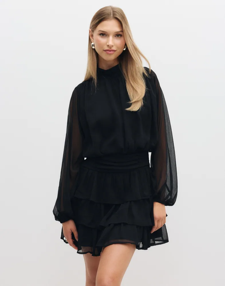 VERO MODA Vmstella Ls Short Dress Wvn Pa klänningar dam – bild 2