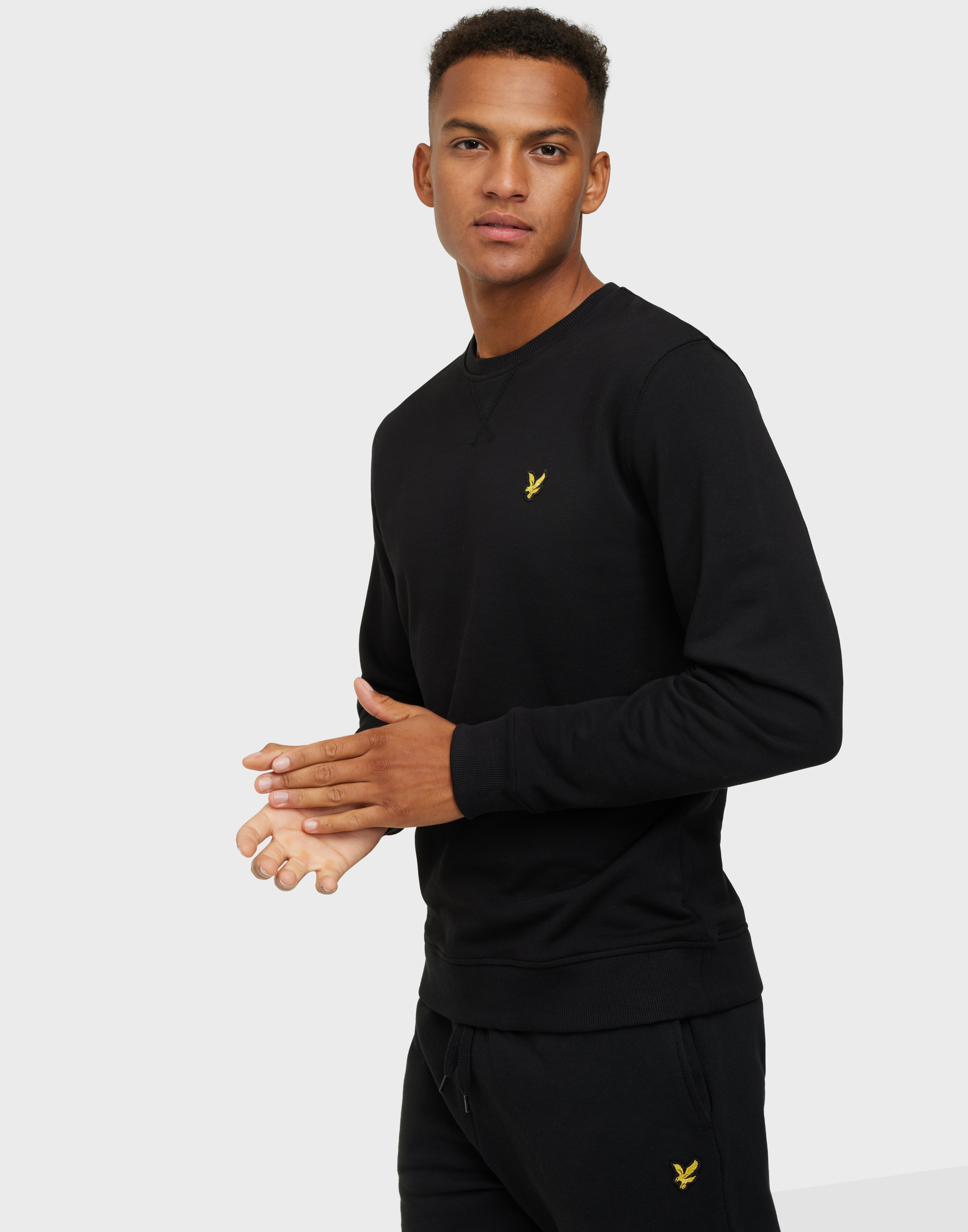 Lyle & Scott Crew Neck Sweatshirt Sweatshirts Sort