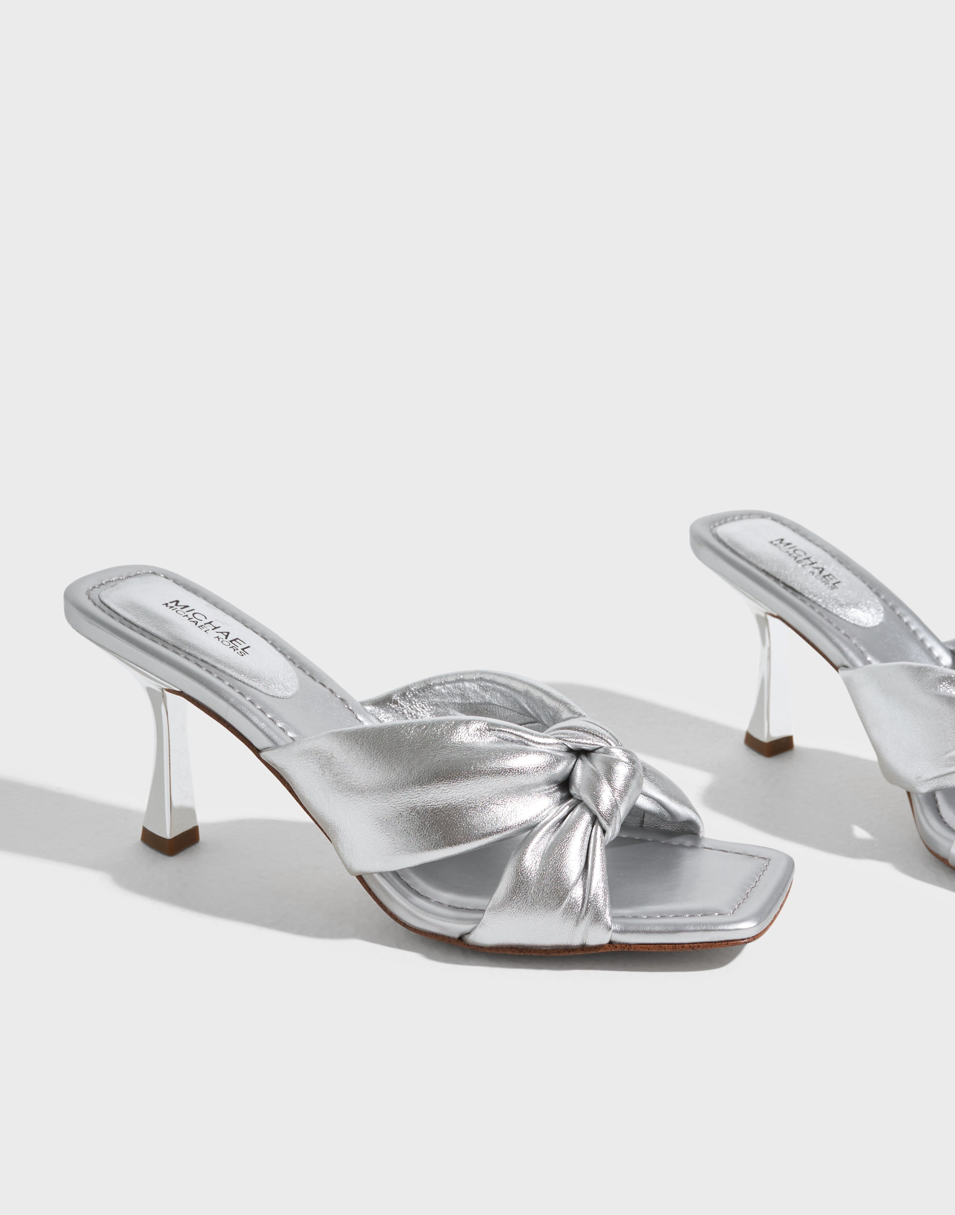 Buy Michael Kors ELENA HEELED SANDAL - Silver | Nelly.com