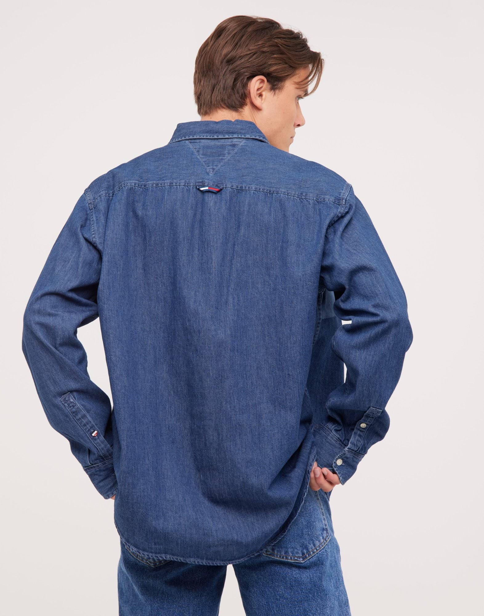 TJM LASERED WIDE DENIM SHIRT