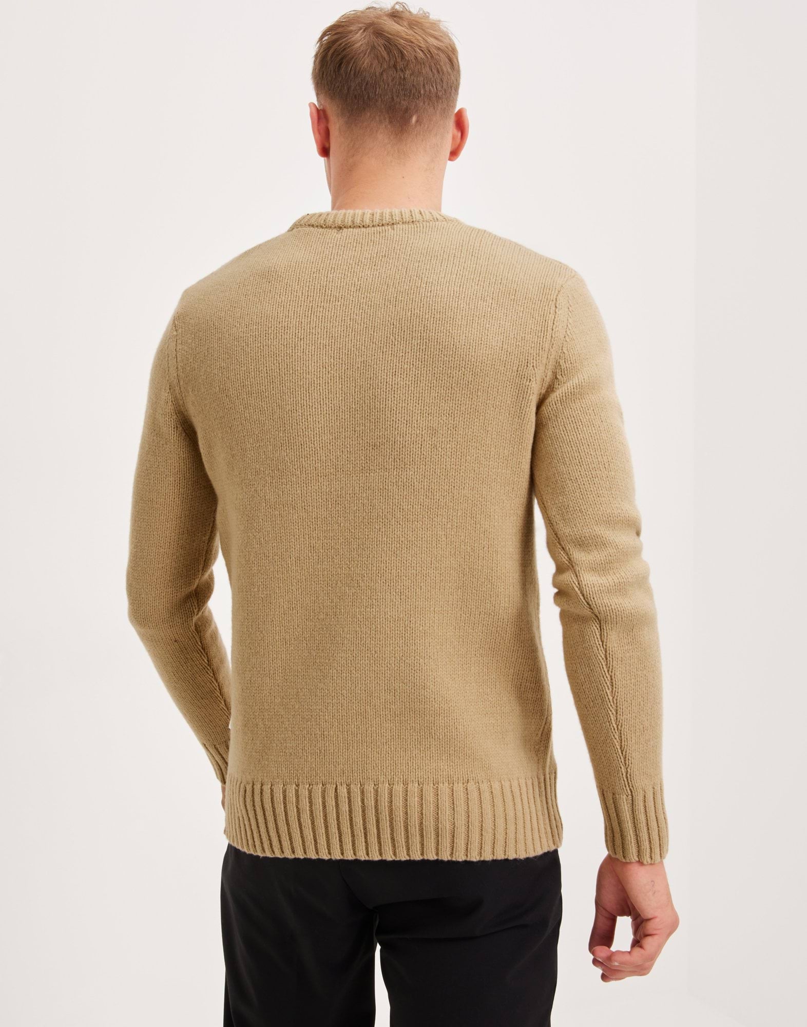 SLHSOLO LS KNIT CREW NECK W