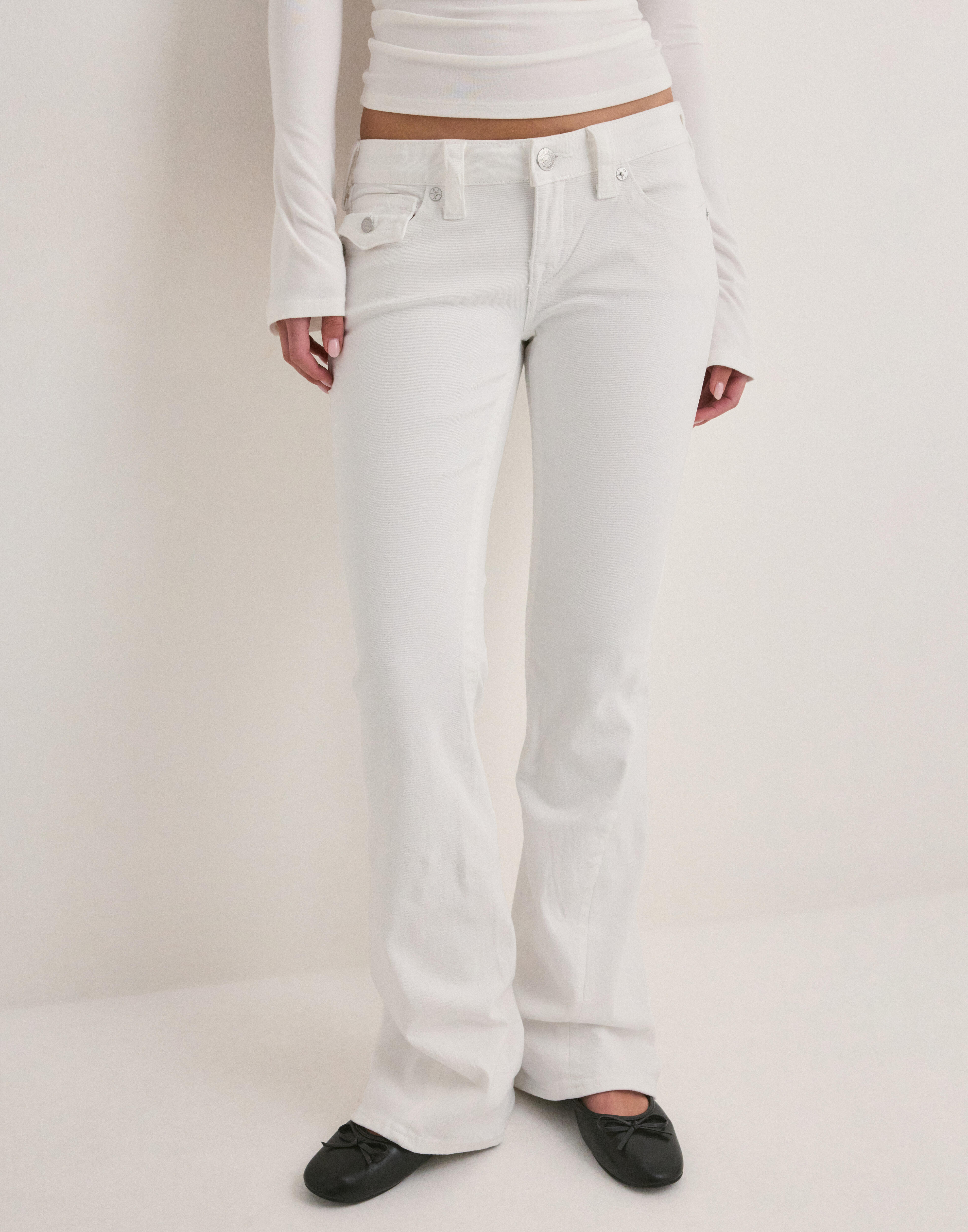 Buy True Religion Joey Lr Flare Flap_ - Brilliant White | Nelly.com