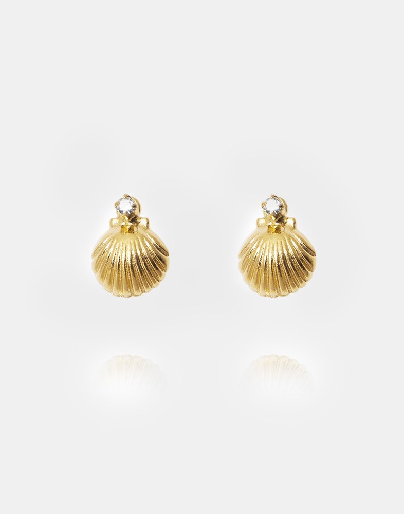 Köp Caroline Svedbom PETITE SHELL EARRING - Crystal | Nelly.com