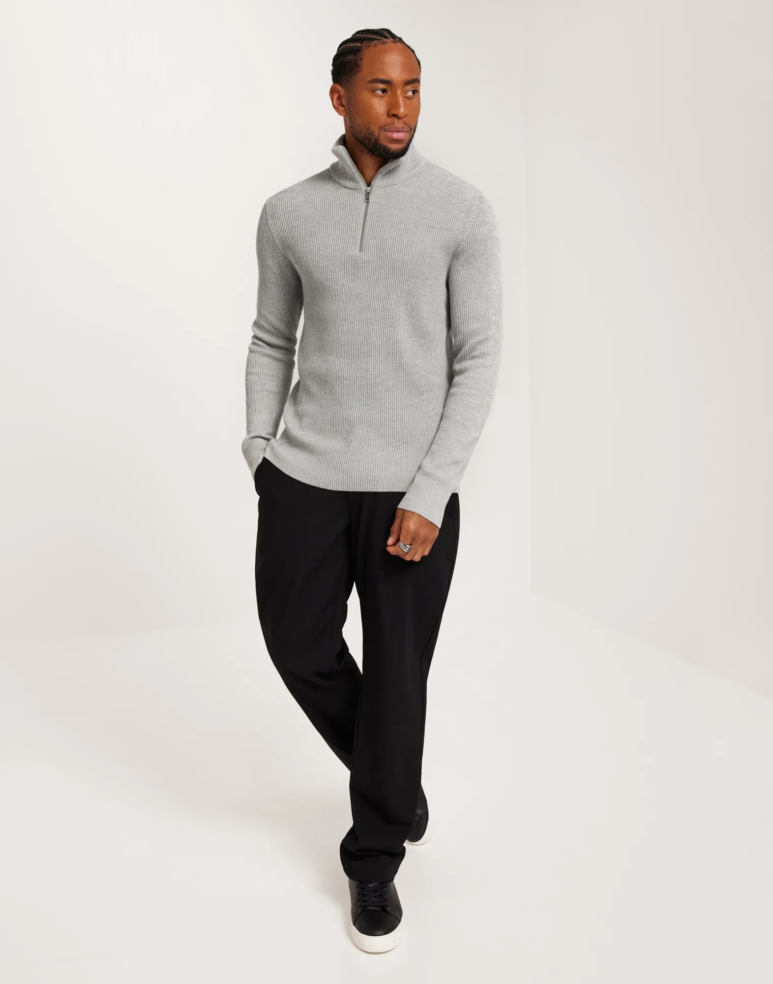 JPRCCPERFECT KNIT HALF ZIP SN