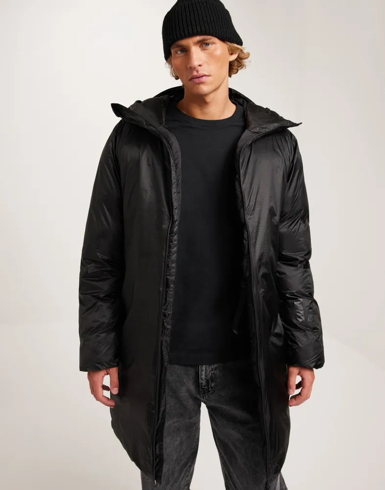 Buy Rains Kevo Long Puffer Jacket W4T4 Black NLYMAN