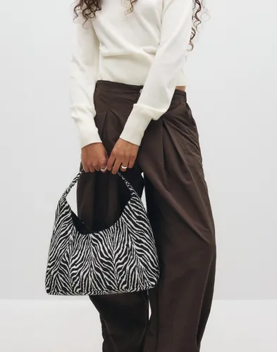 Pieces - Svart - Pcjoye Zebra Hobo Bag