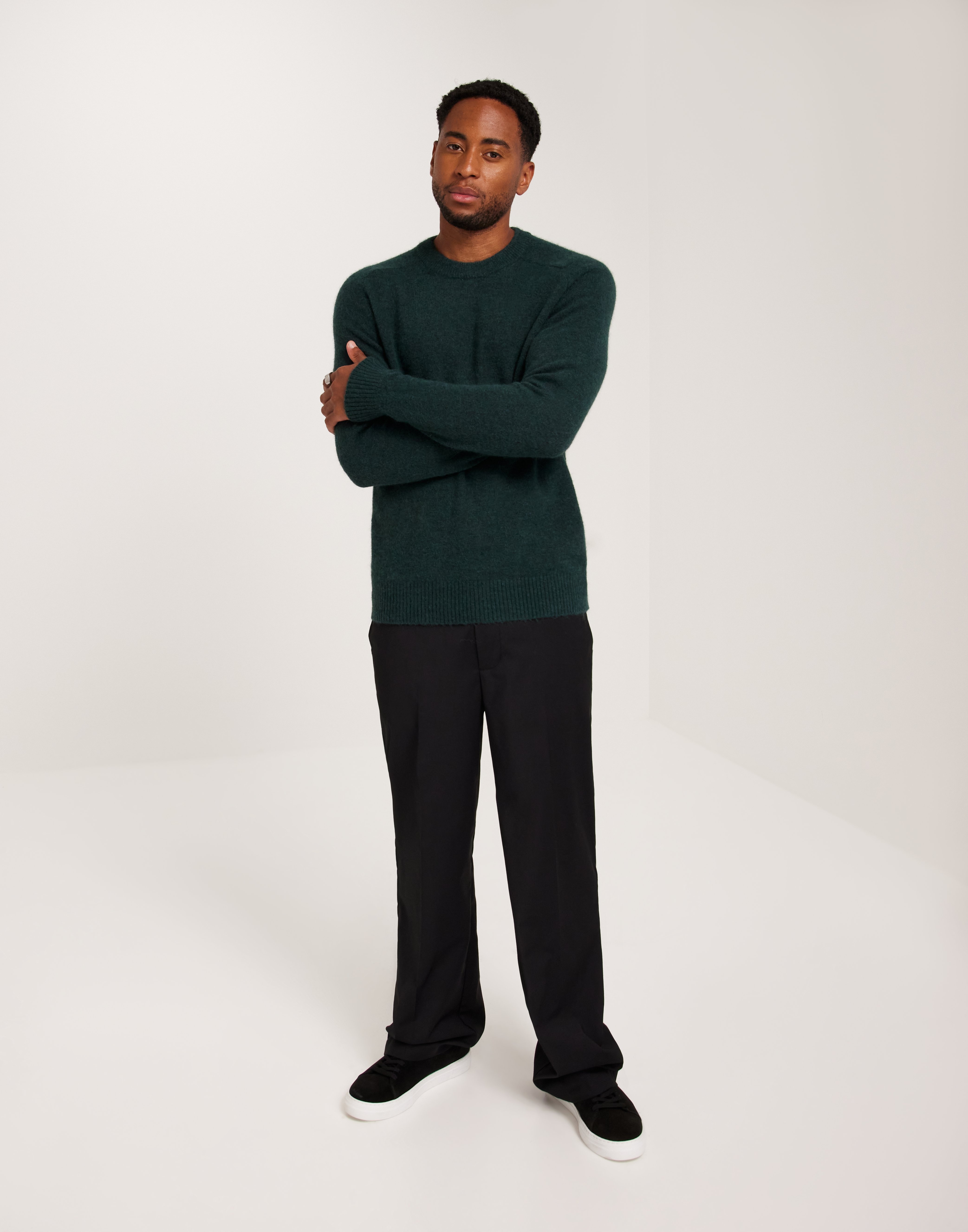 Selected SLHRAI CREW NECK - Trui - oatmeal/crème