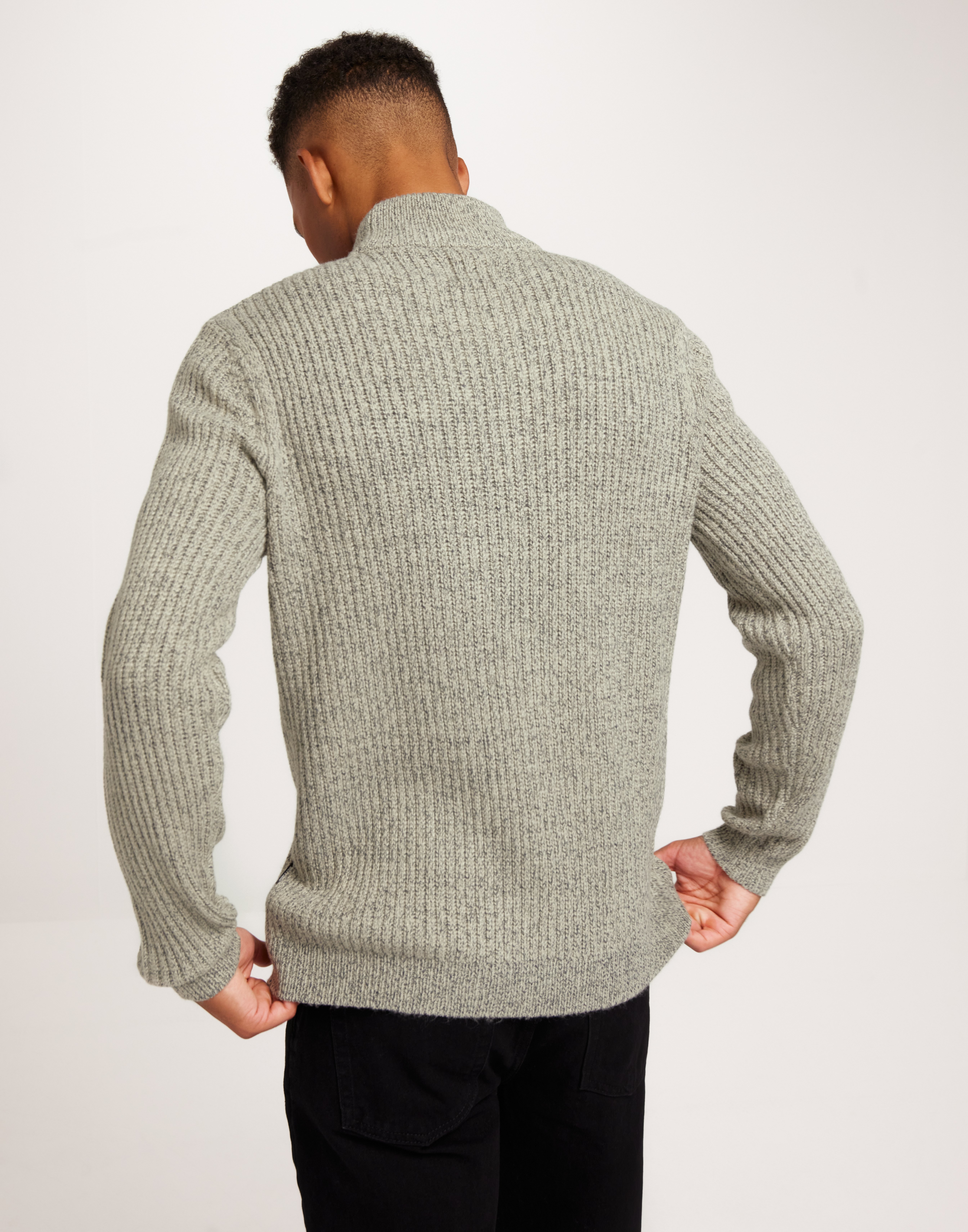 Buy Only & Sons ONSMALAKI REG 7 HIGH NECK KNIT - Silver Lining