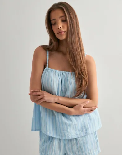 Vero Moda - Blå - Vmnanna Singlet Top Wvn Ga