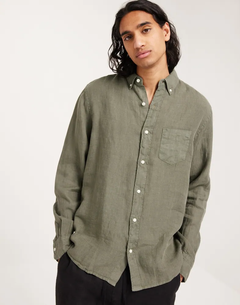 REG UT GMNT DYED LINEN SHIRT