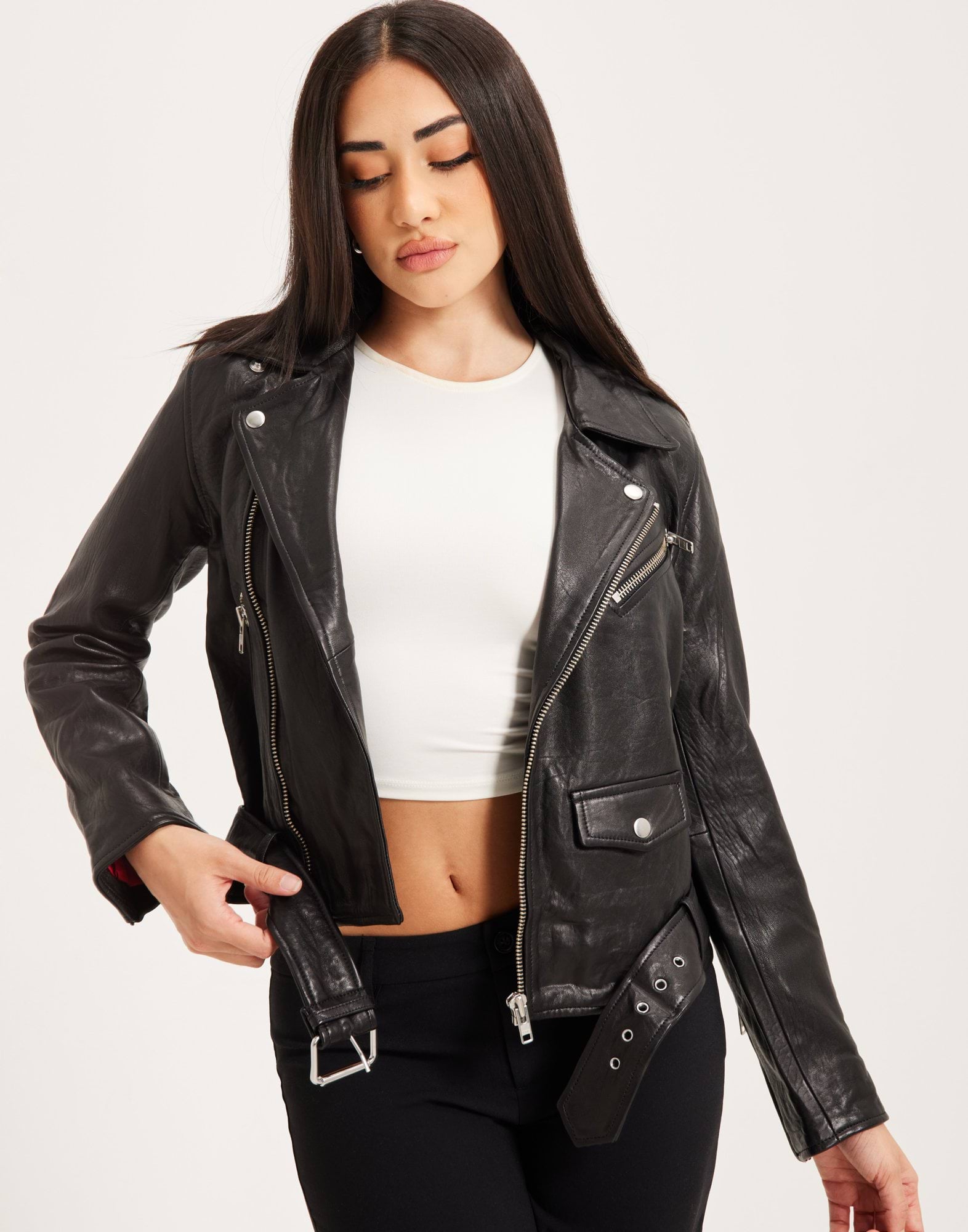 JXHOLLY LEATHER BIKER JKT NOOS