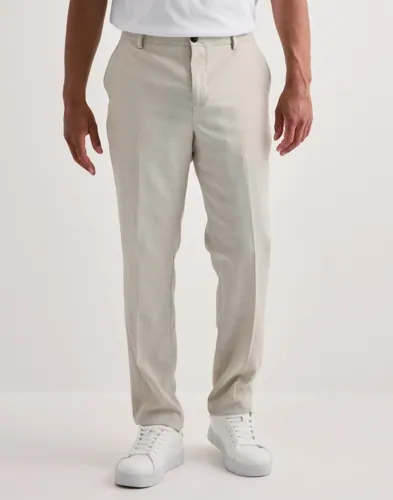 Selected Men Slhslim-Oasis Linen Trs Noos Linnebyxor Beige