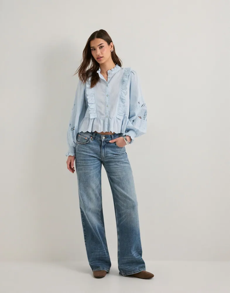 NEO NOIR Petrine Embroidery Blouse skjortor & blusar dam – bild 3