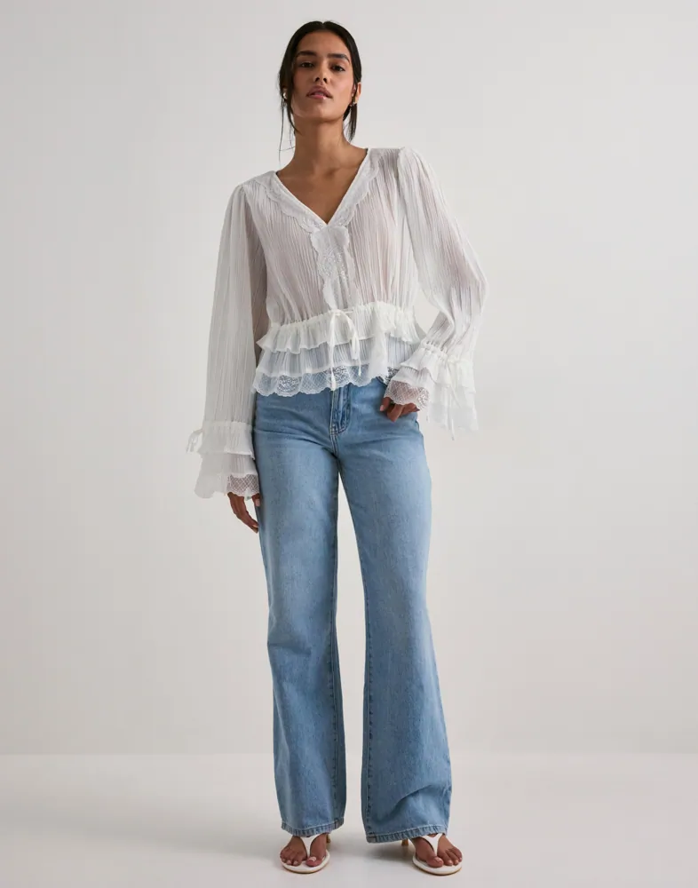 VERO MODA Vmfeline Ls Short Top Exp skjortor & blusar dam – bild 2