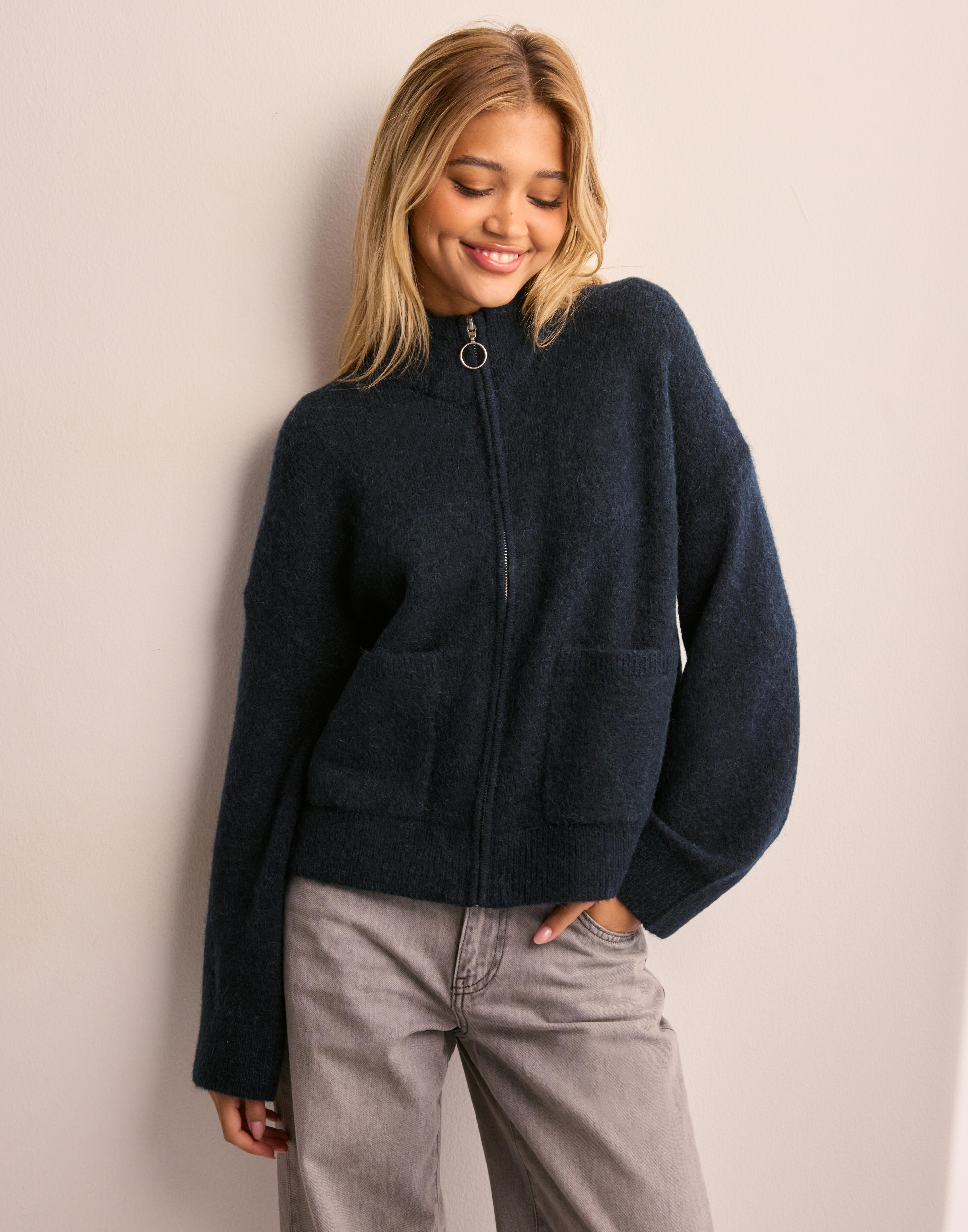 Selected Slfsia Ras Ls Knit New O-neck Noos (Fig) - 714.97 kr