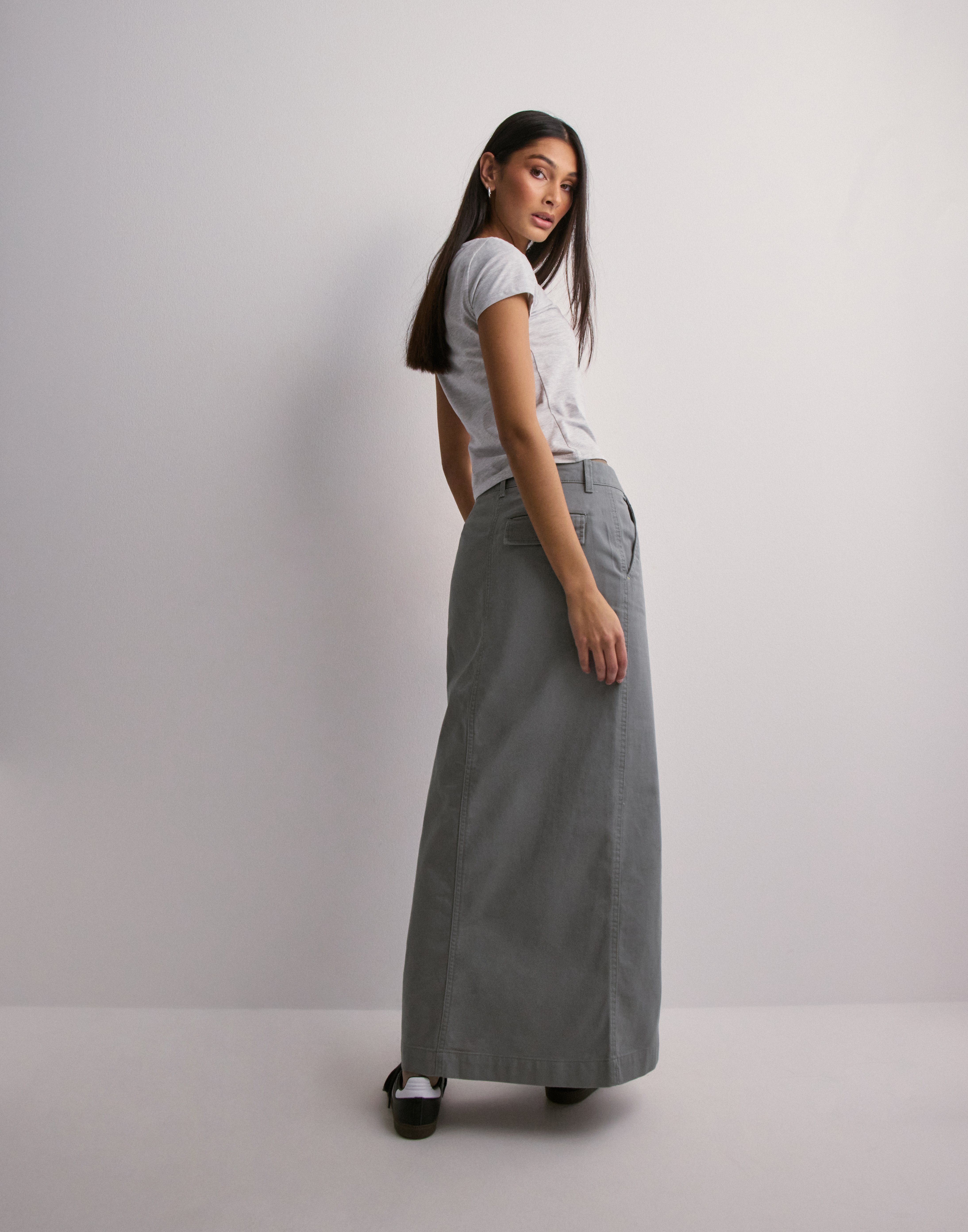 Buy JJXX JXMADDY REG LONG MW SKIRT PNT - Titanium | Nelly.com