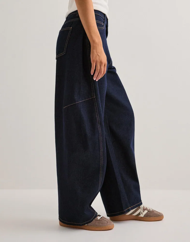 VERO MODA Vmkaitlin Hr Wide Barrel Jeans SI35 dam – bild 3