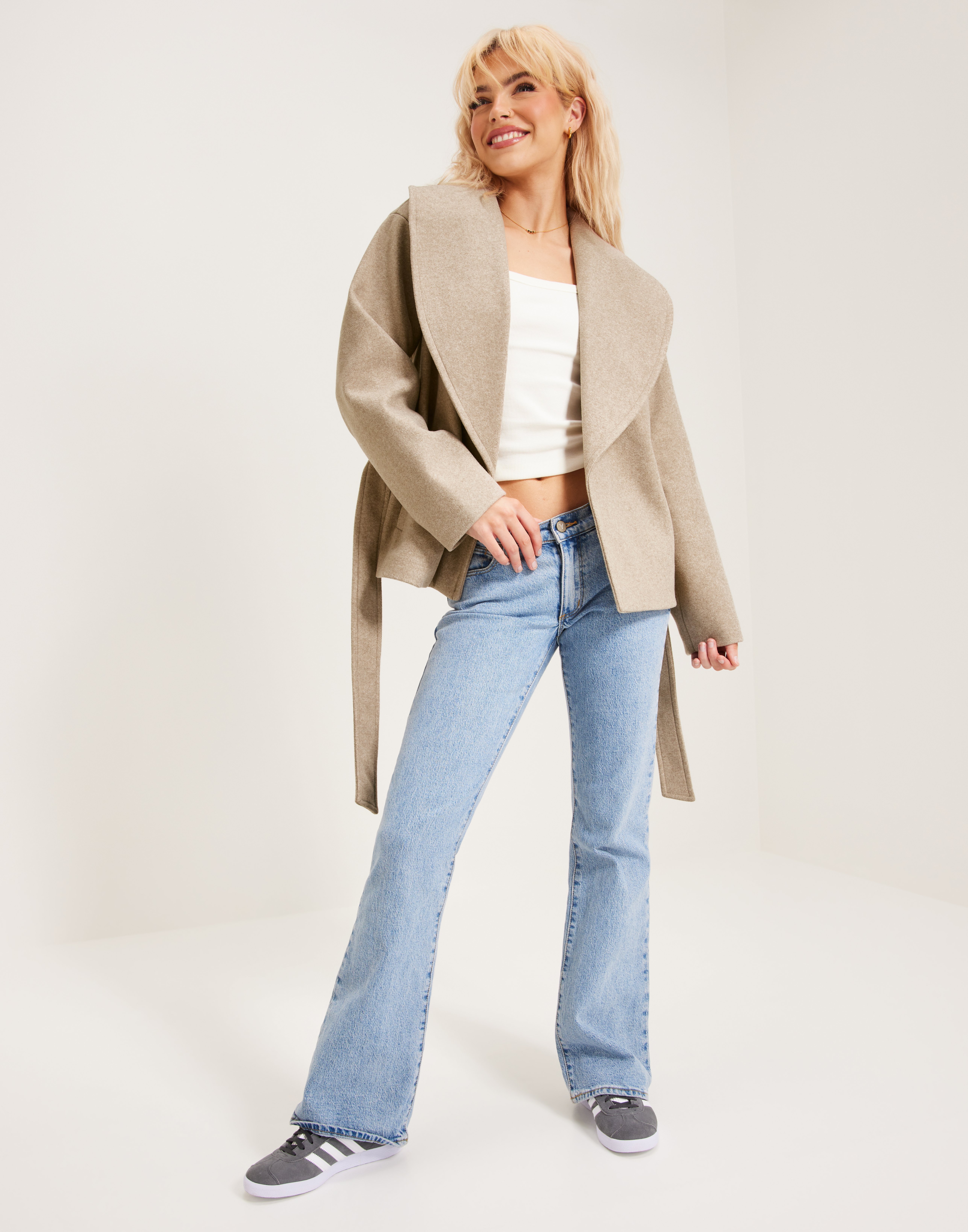 Veste VERO MODA VMELITEBERGEN - Coupe Classique, Col à Revers - 100% Polyester - Pour Automne, Style Décontracté Chic