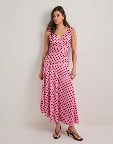 Nelly - Pink - Cute Midi Flounce Dress
