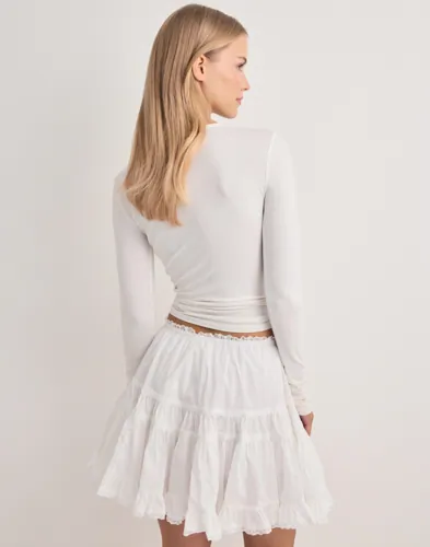 ONLY Onlcampiri Short Frill Skort Wvn jeanskjolar dam – bild 3