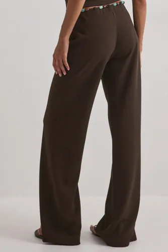 Nelly Tie Bead Pants mjukisbyxor dam – bild 3