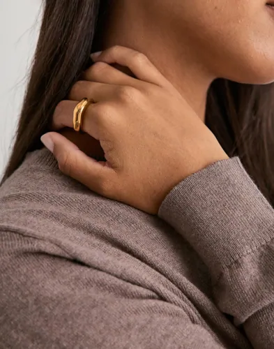 Muli Collection - Guld - Arc Melt Ring