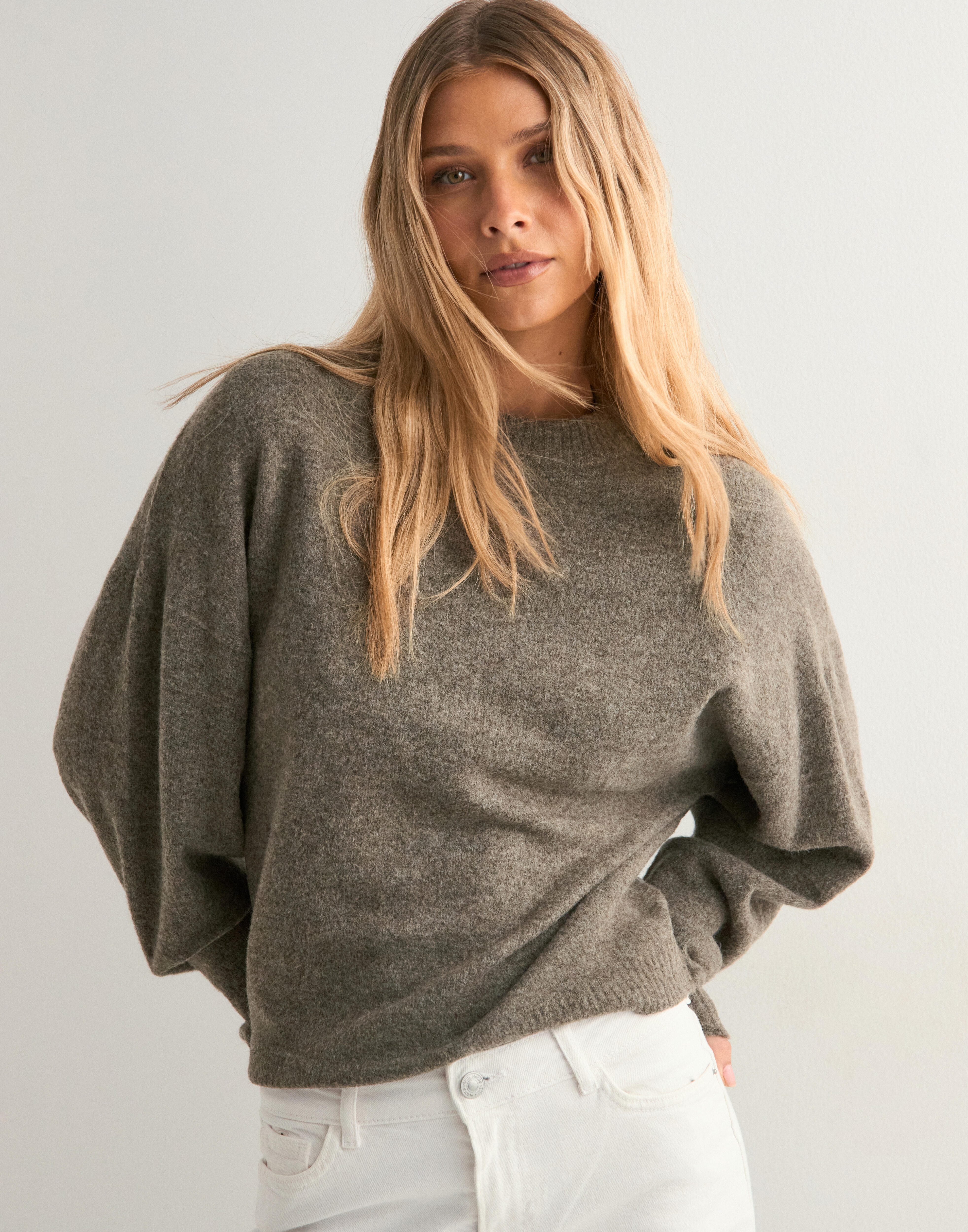 Sleeve Focus Knit Sweater