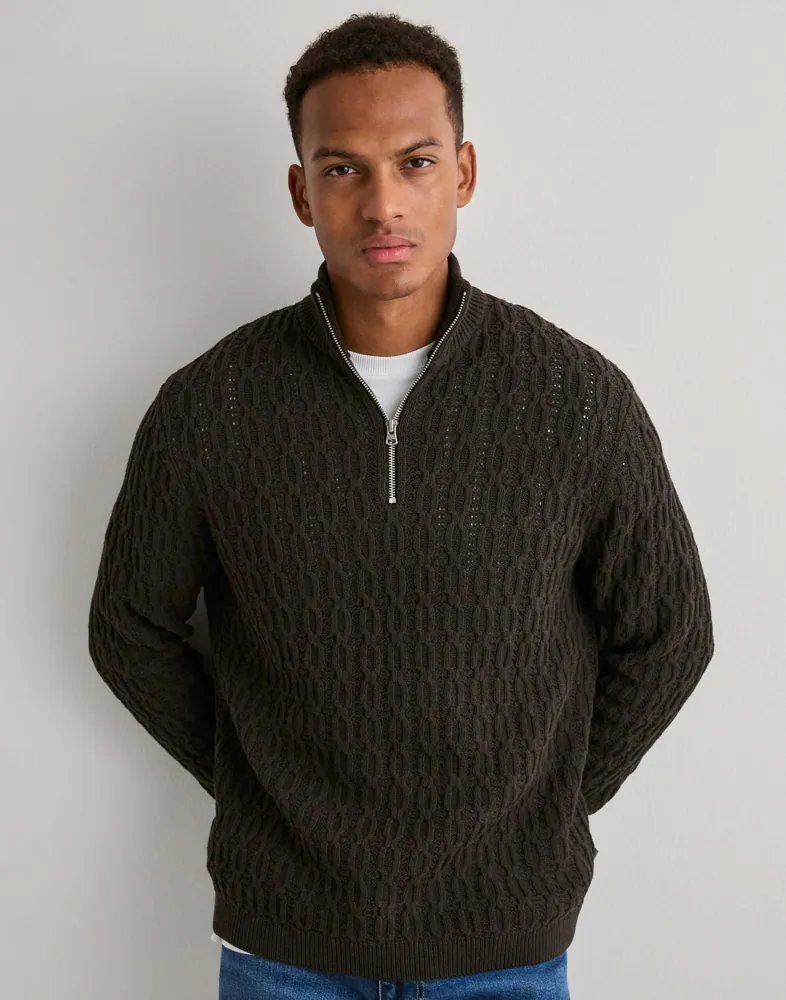 Onsleonard Life Reg 7 Half Zip Knit Tröjor med dragkedja