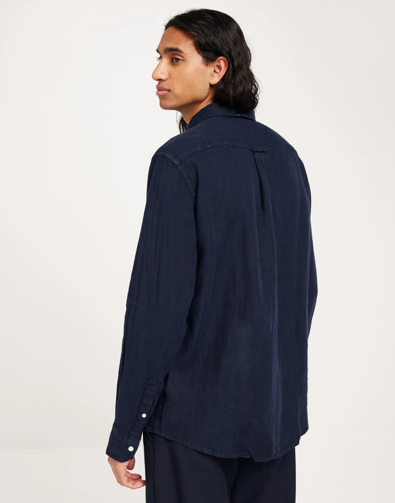 REG UT GMNT DYED LINEN SHIRT