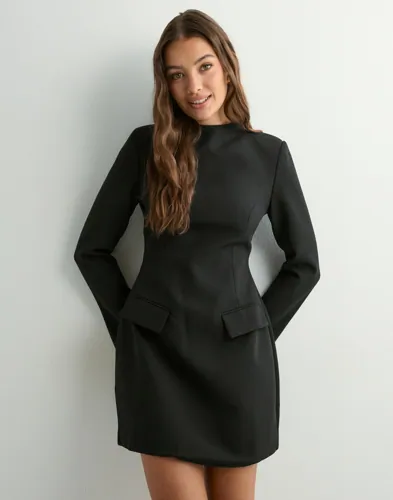 Malina - Sort - Leanna High Neck Mini dress