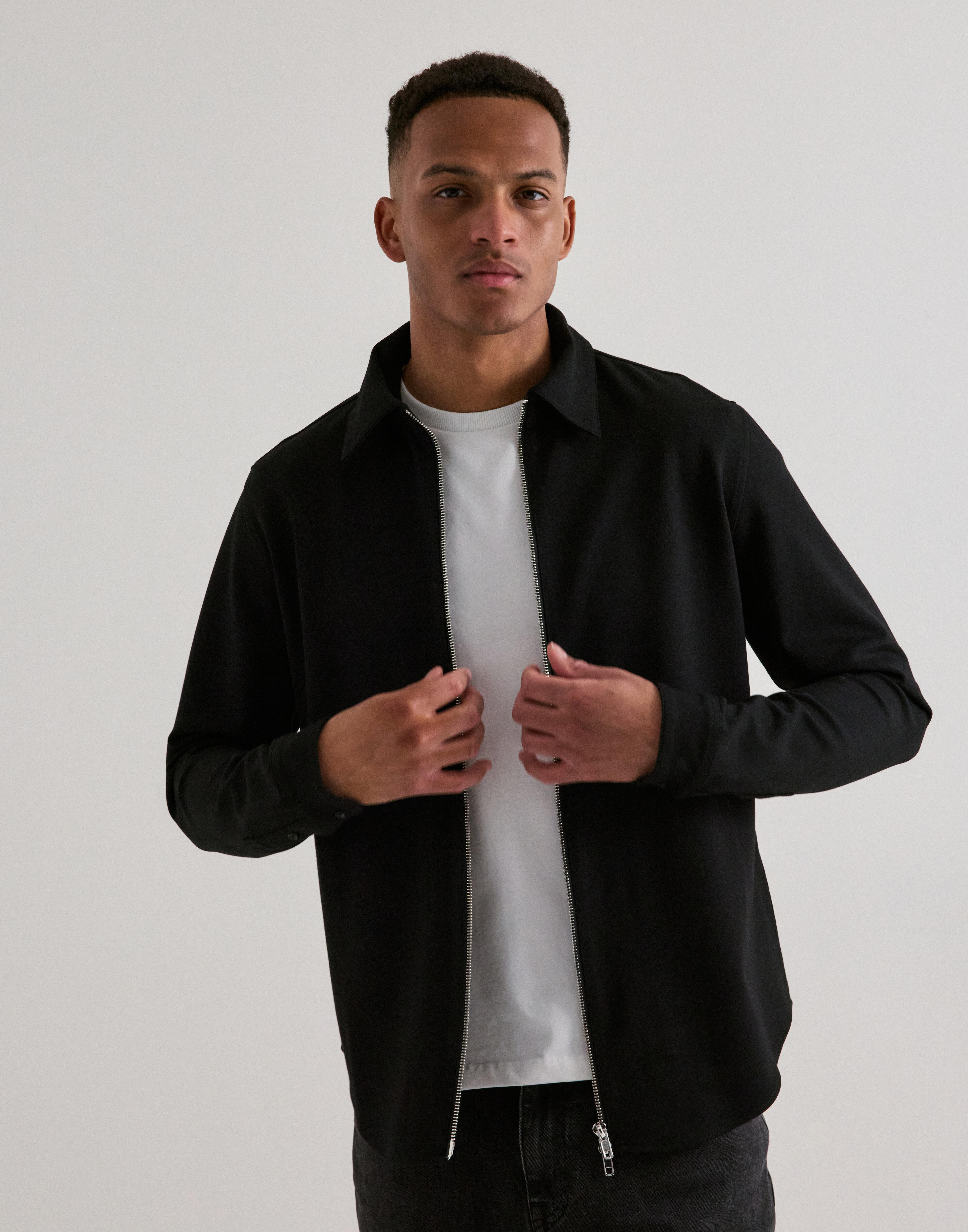 Buy Jack & Jones JORGRAND JACQUARD OVERSHIRT LS - Black | NLYMAN