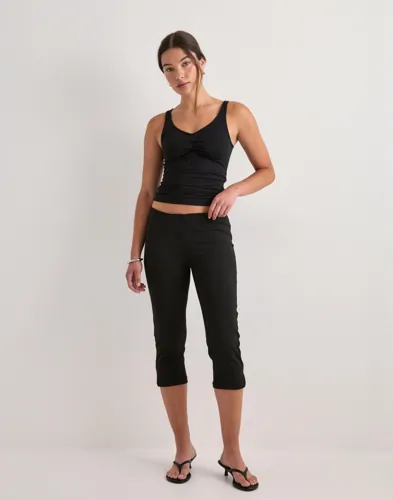 PIECES Pcmaliva Sl V-Neck Top Jrs Noos Bc linnen dam – bild 3