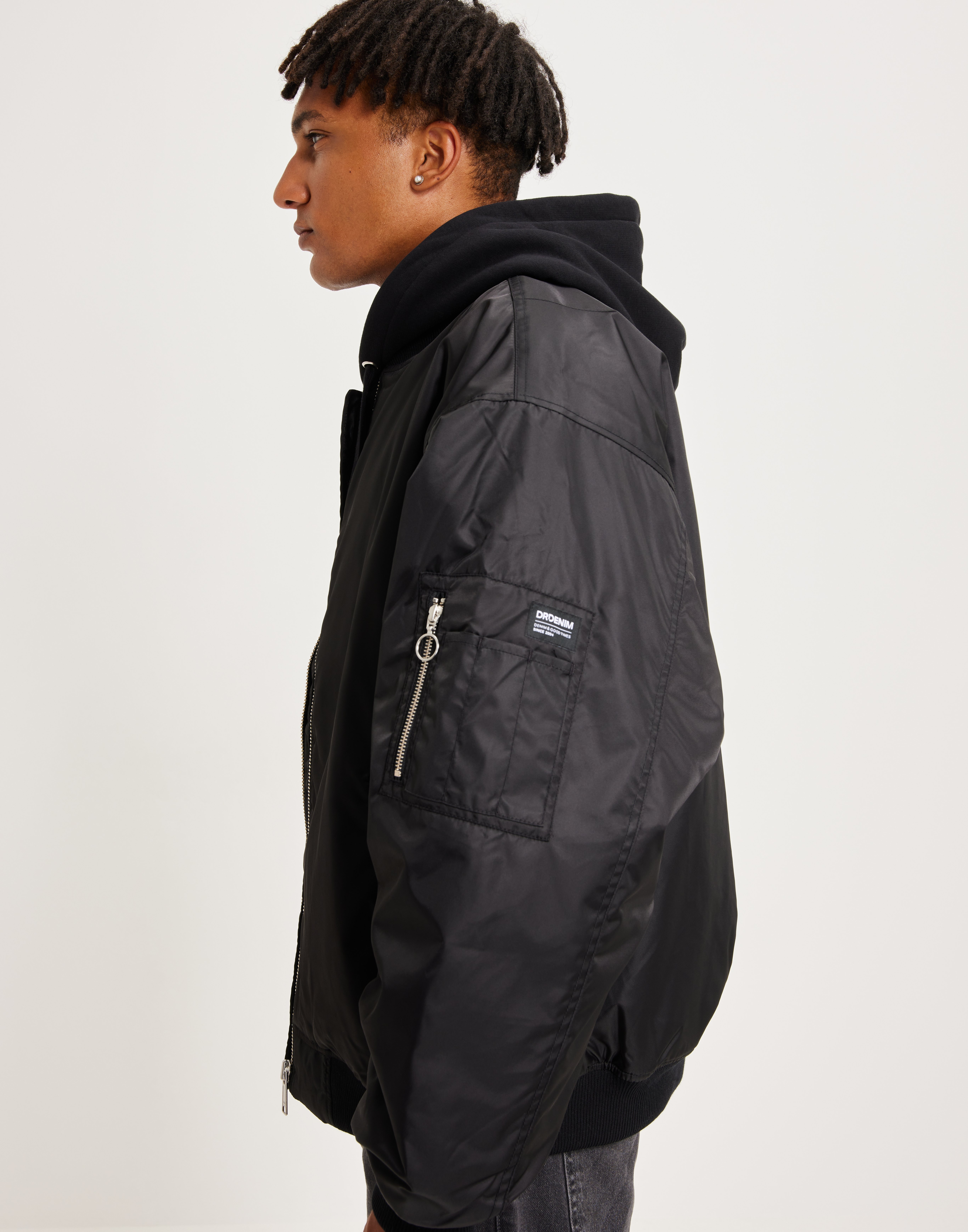 Buy Dr Denim Hector Bomber Jacket - Black | NLYMAN