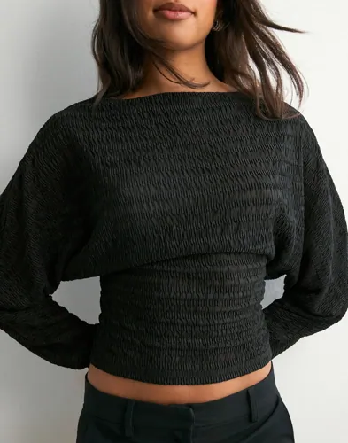 Nelly - Sort - Structure Sheer LS Top