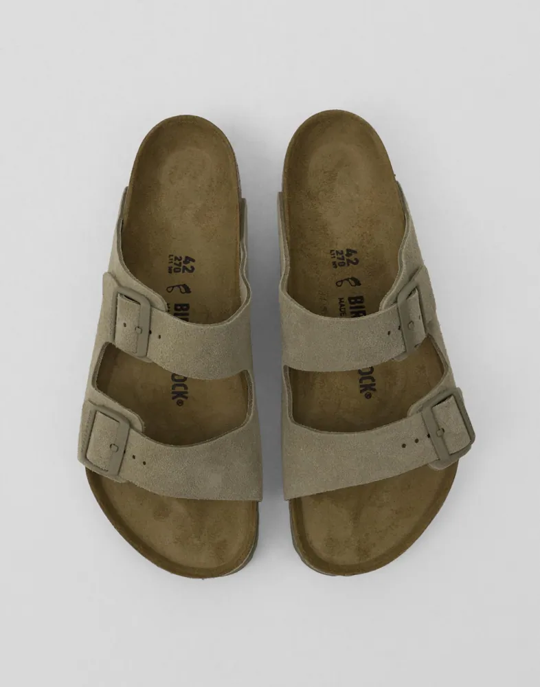 Birkenstock Arizona Leve Faded Khaki Tofflor herr – bild 2