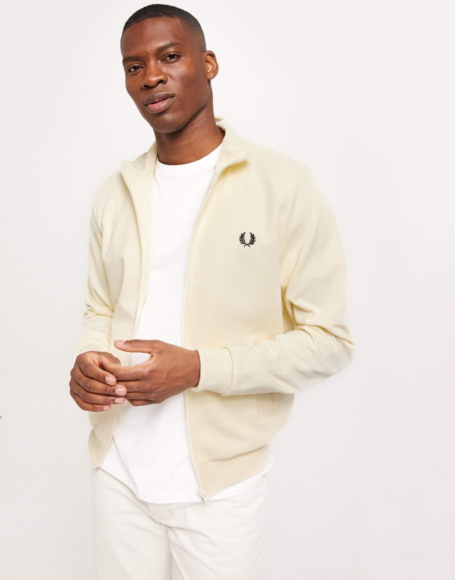 Fred Perry Pullover Track JKT Ecru xNavy - ジャージ