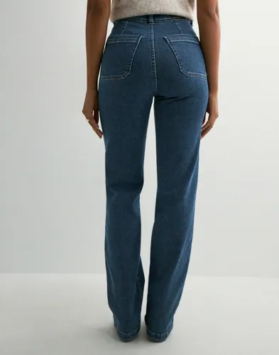 Dr Denim - Blå - Moxy Straight Patch