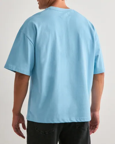 Que Sera Sera Boxy Blank Tee Oversized t-shirts t-shirts - bas herr – bild 5