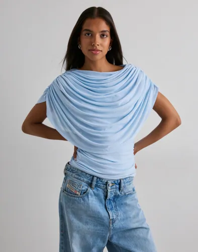 Neo Noir - Blå - Cottuna Drapy Mesh Top
