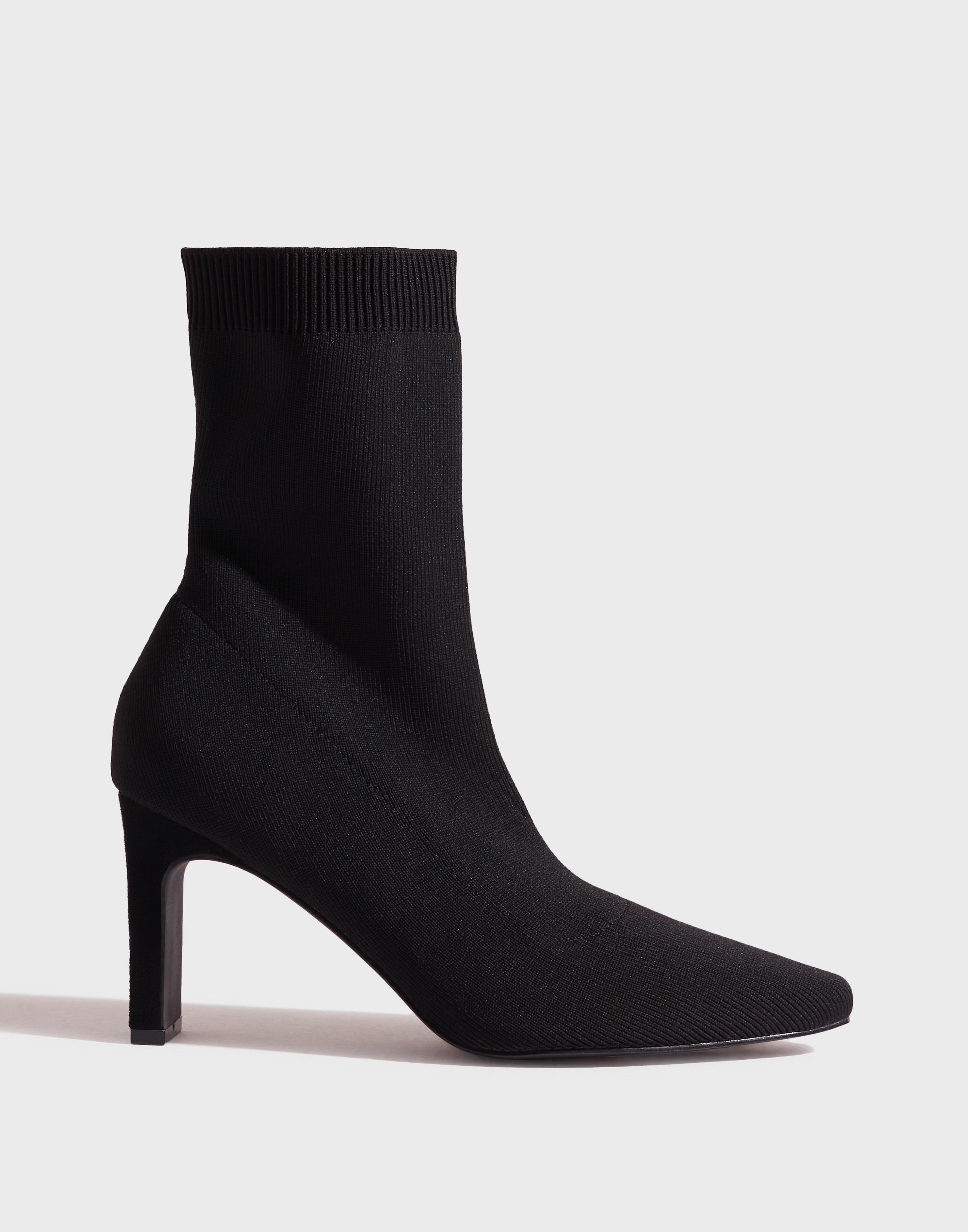 Black fashion sock heel