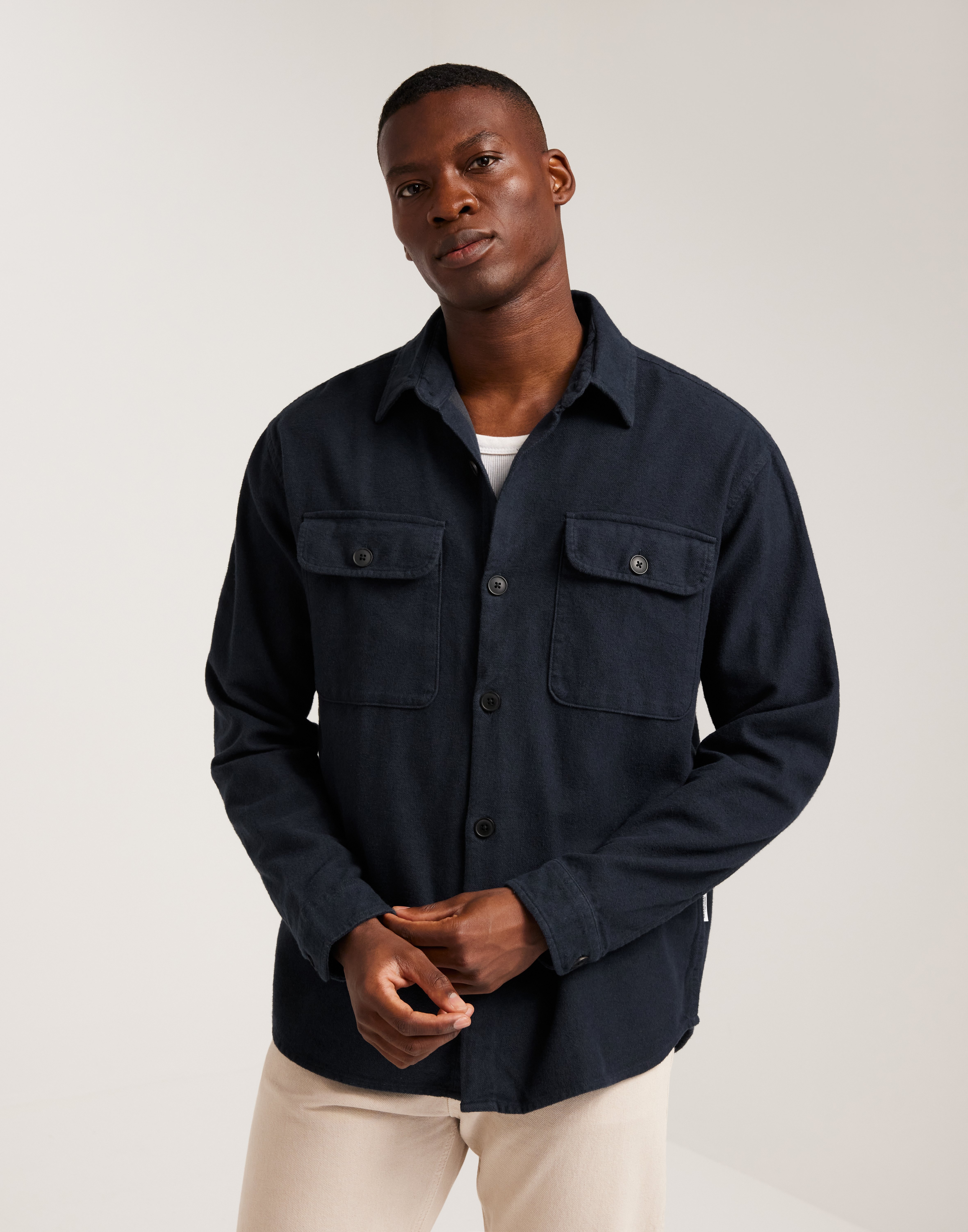 Selected Homme Overshirt In Flanella - Camicia Lunga In Cotone - Colletto Classico - Colore: Slim, Morbida