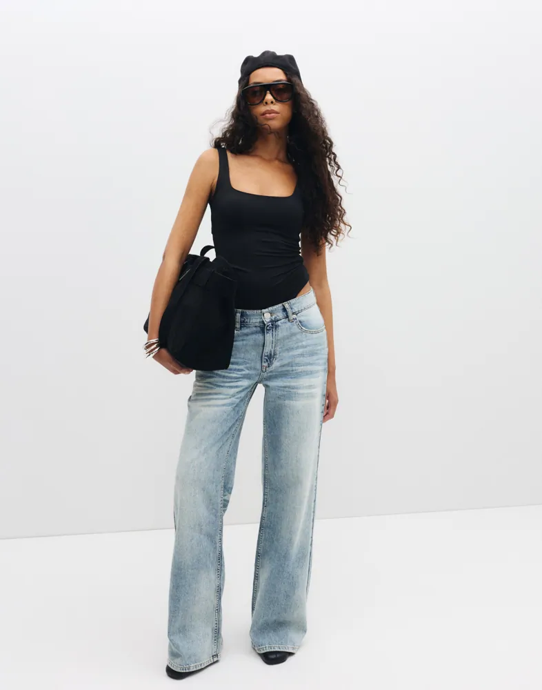 Nelly Loose Flare Jeans dam – bild 2