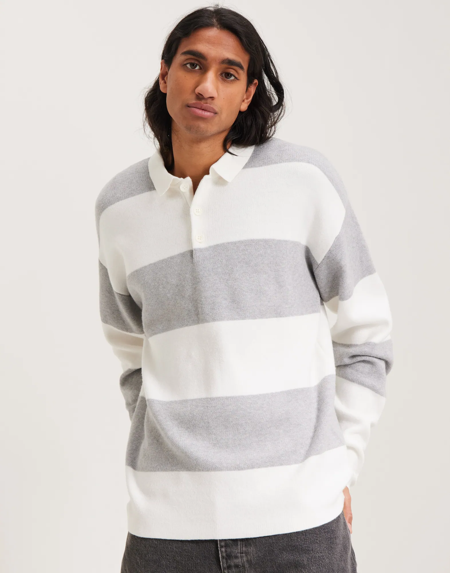 JORMARVIN KNIT LS POLO