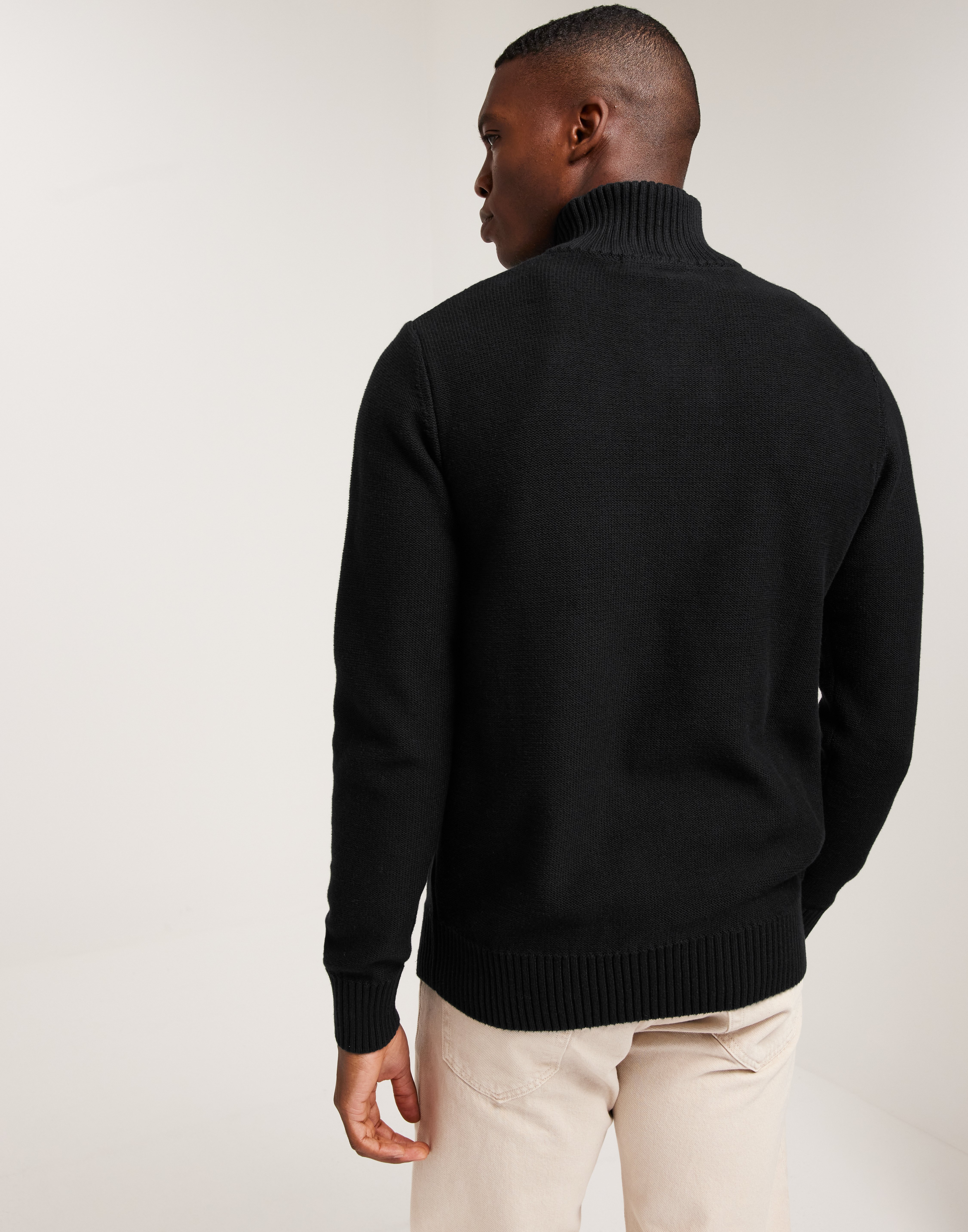 Buy Selected Homme SLHAXEL LS KNIT HALF ZIP W - Black | NLYMAN Buy Selected Homme SLHAXEL LS KNIT HALF ZIP W - Black | NLYMAN