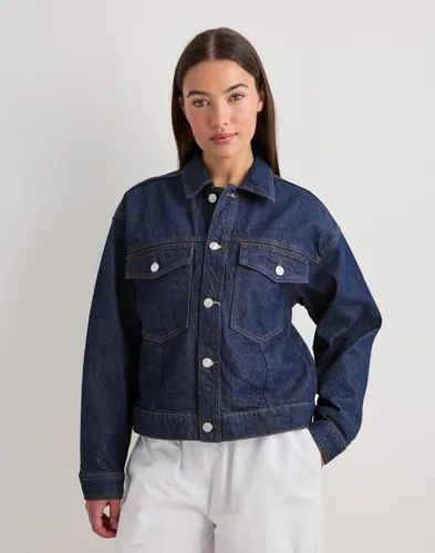 Pieces - Blå - Pcelma Denim Jacket Noos Bc