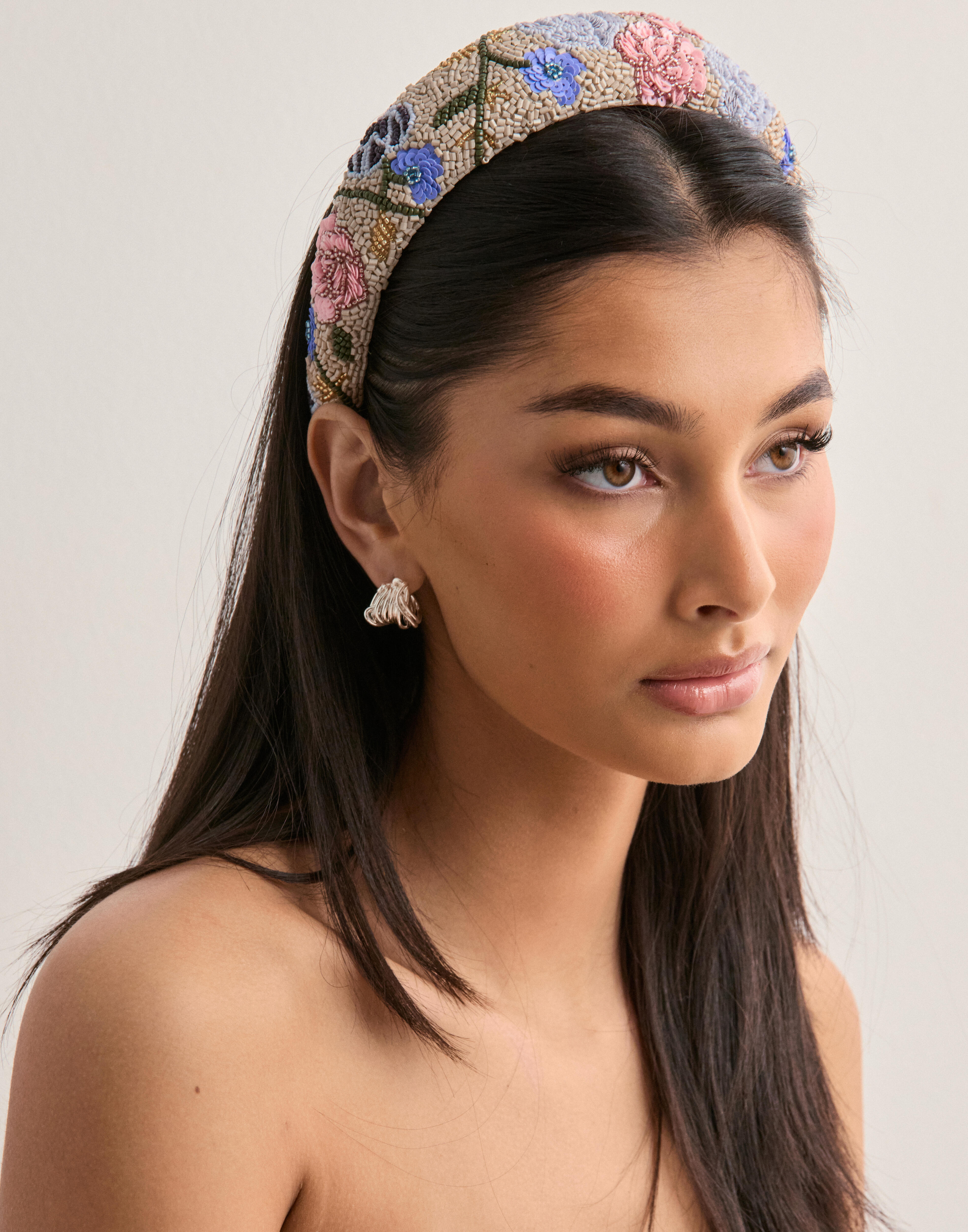 Buy BECKSÖNDERGAARD Fleuriora Wide Beaded Hairbrace - *NY  display picture 1