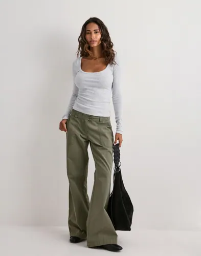 Nelly Perfect Rib LS Top långärmade t-shirt dam – bild 2