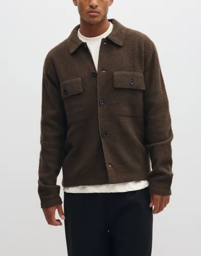 Selected Men Slhnealy Ls Knit Workwear Cardigan Overshirts herr – bild 2