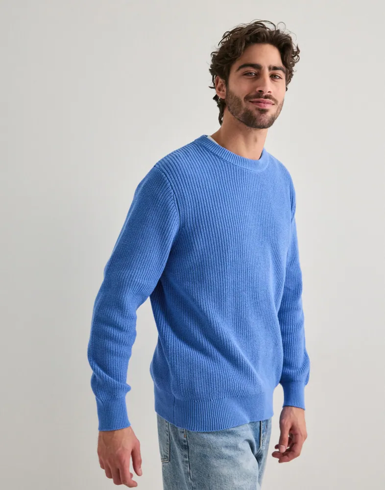 LES DEUX Gary Rib Crewneck Knit Stickade tröjor herr – bild 2